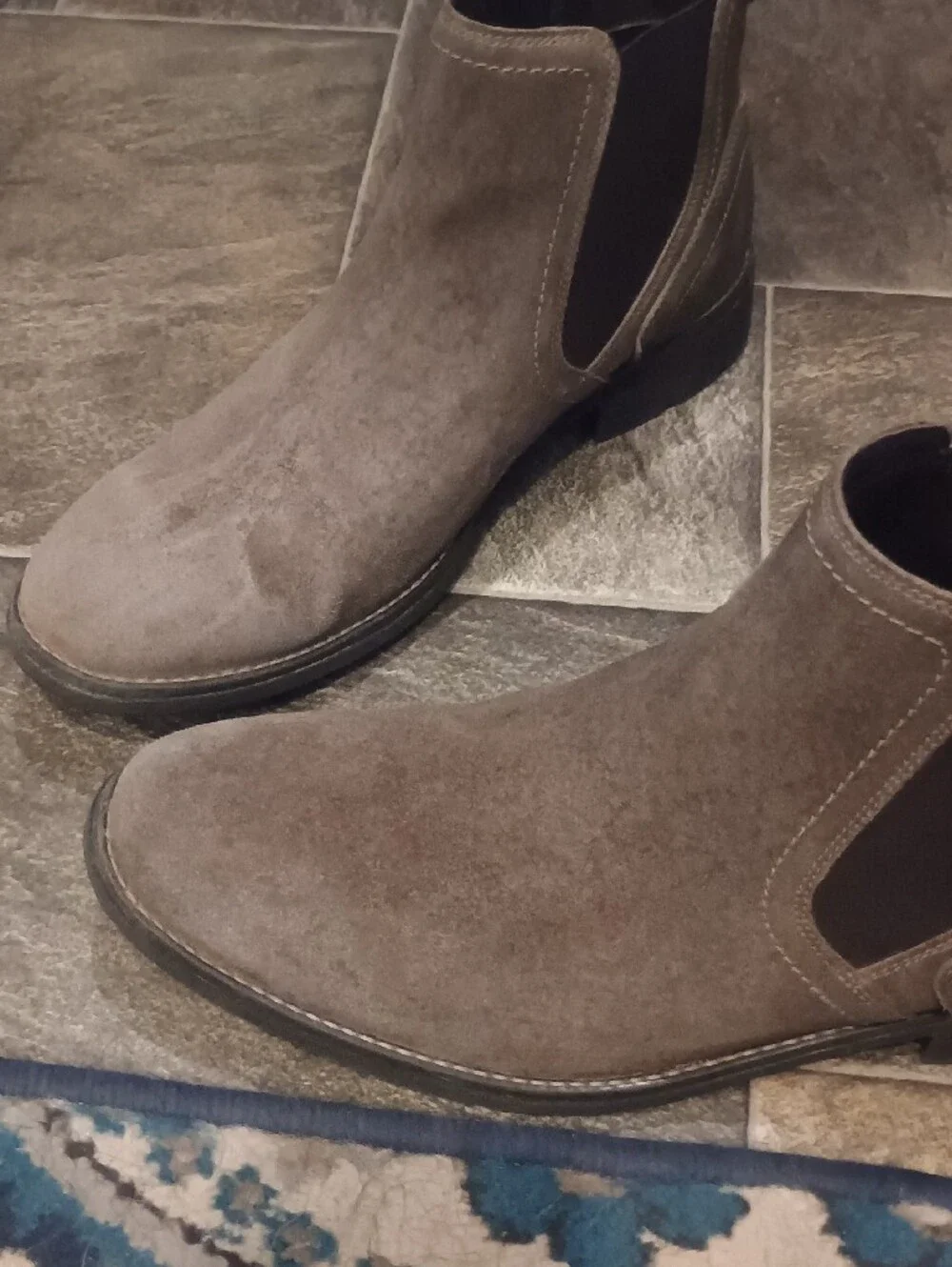 Clarks Men’s Taupe Suede Chukka Boots